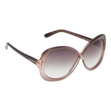 Pre Owned Tom Ford Grey and Purple Margot Sunglasses