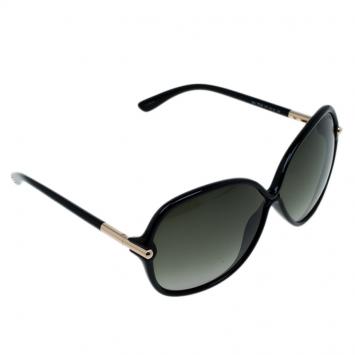Pre Owned Tom Ford Black Islay Square Sunglasses