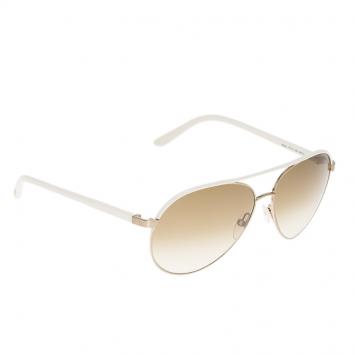 Pre Owned Tom Ford Ivory TF112 Silvano Aviator Sunglasses