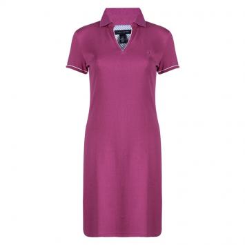Pre Owned Tommy Hilfiger Pink Cotton Polo T-Shirt Dress M 