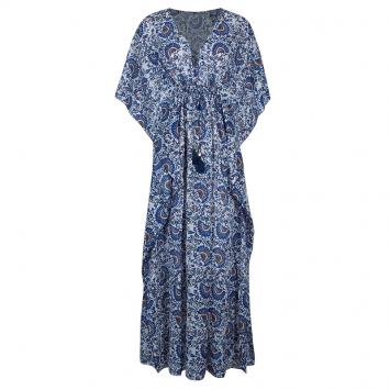 Pre Owned Tory Burch Multicolor Madura Kaftan XS