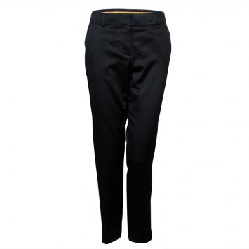 Pre Owned Tory Burch Black Satin Trousers L