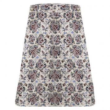 Pre Owned Tory Burch Multicolor Floral Print Wrap Skirt M