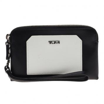 Pre Owned Tumi Two Tone Double Zip iPhone Wristlet Case 