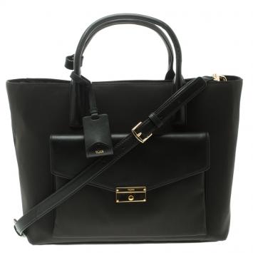 Pre Owned Tumi Black Nylon Small Tanya Tote