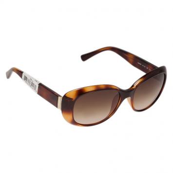 Pre Owned Valentino Tortoise Frame V620SR Oval Sunglasses