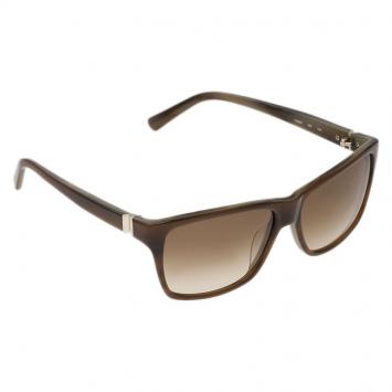Pre Owned Valentino Light Brown V629S Square Sunglasses