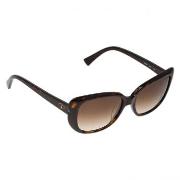 مملوكة مسبقًا Valentino Brown V644S Oval Cat Eye Sunglasses