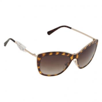 Pre Owned Valentino Tortoise Frame V108S Cat Eye Sunglasses