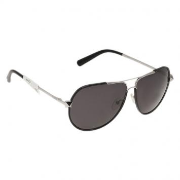 Pre Owned Valentino Black and Silver V116S Rockstud Aviators
