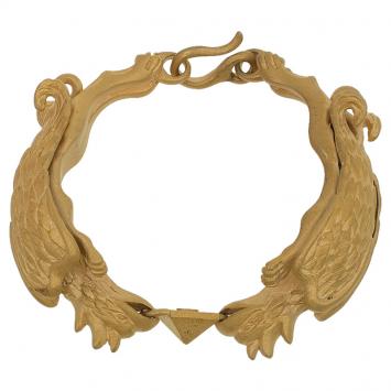 Pre Owned Valentino Gryphon Gold Tone Bracelet