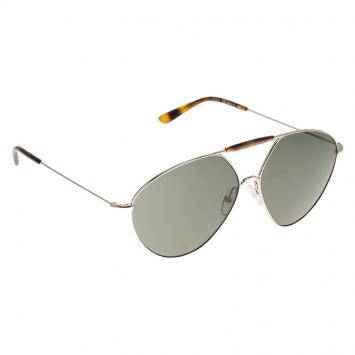 Pre Owned Valentino Tortoise and Silver V122S Aviator Sunglasses