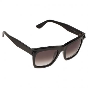 Pre Owned Valentino Black Rockstud Oversized Square Sunglasses 