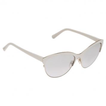 Pre Owned Valentino White V104S Cat Eye Sunglasses
