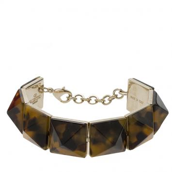 Pre Owned Valentino Tortoise Rockstud Bracelet