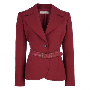 Pre Owned Valentino Red Quilted Jacket M