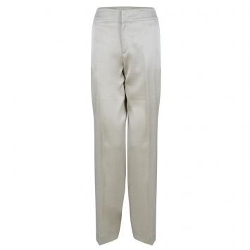 Pre Owned Valentino Beige Tailored Trousers M