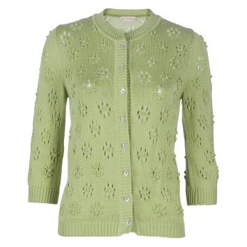 مملوكة مسبقًا Valentino Green Knit Cardigan S