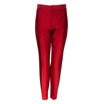 Pre Owned Valentino Red Tailored Trousers M