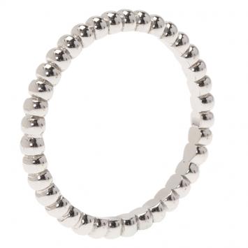 Pre Owned Van Cleef & Arpels Perlee Pearls of Gold White Gold Ring Size 49