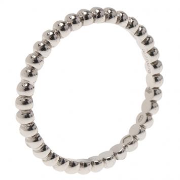 Pre Owned Van Cleef & Arpels Perlee Pearls of Gold White Gold Ring Size 48