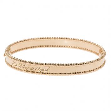Pre Owned Van Cleef & Arpels Perlée Signature Rose Gold Bracelet