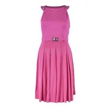 Pre Owned Versace Fuschia Flare Dress M