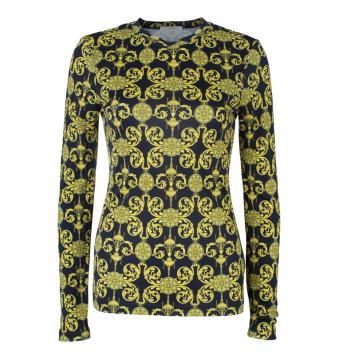 Pre Owned Versace Baroque-Print Top M