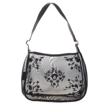 Pre Owned Versace Black Mesh Vintage Shoulder Bag