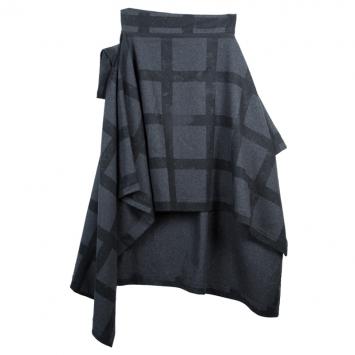 Pre Owned Vivienne Westwood Anglomania Gaia Plaid Wool Cape Coat S