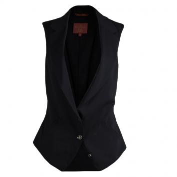 Pre Owned Vivienne Westwood Red Label Black Wool Waistcoat L