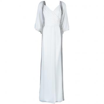 Pre Owned White by Vera Wang Panel Chiffon Gown XXL