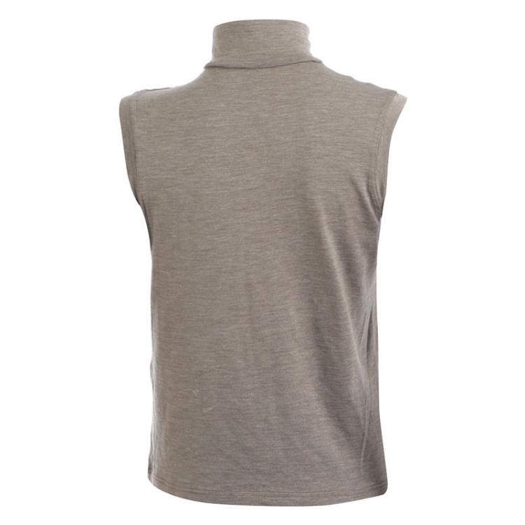 Pre Owned Hermes Brown Silk Knit Sleeveless Top S