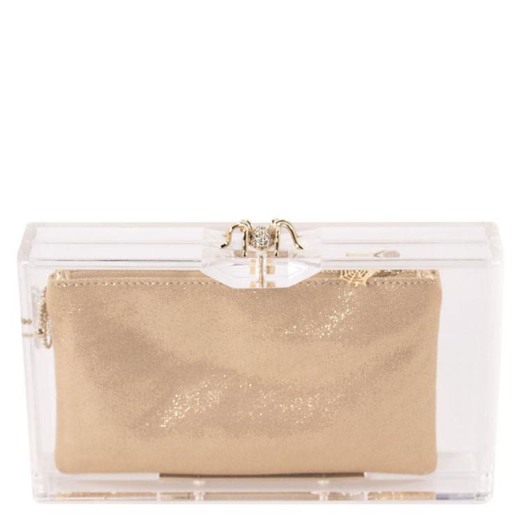 charlotte olympia clear clutch