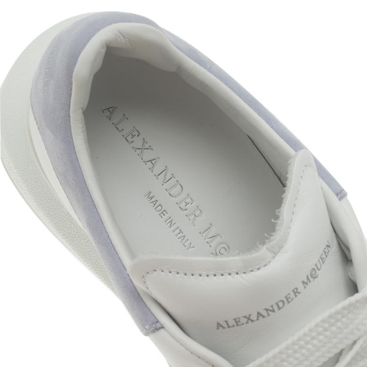 Pre Owned Alexander McQueen White Leather Platform Sneakers Size 36