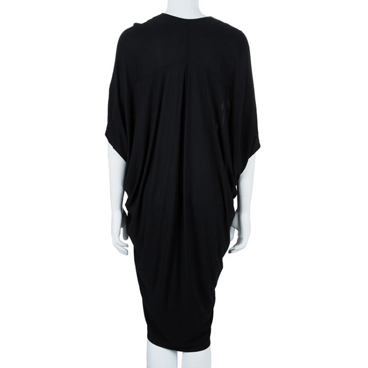 Pre Owned Lanvin Black V-neck Dress M