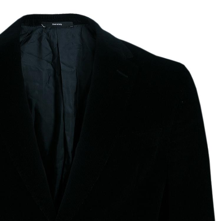 Pre Owned Z Zegna Men's Black Corduroy Blazer L