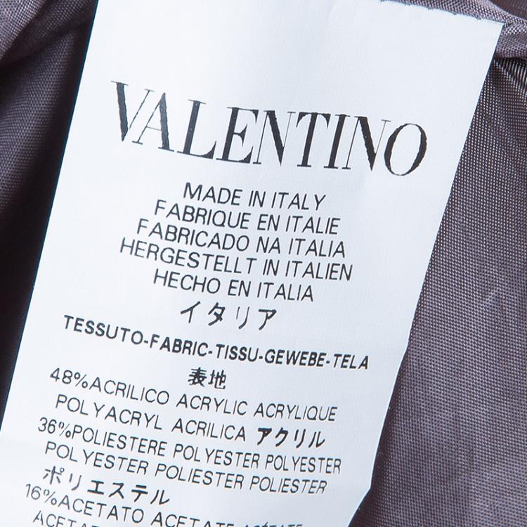 Pre Owned RED Valentino Grey Tweed Skirt M
