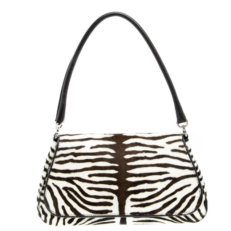 prada zebra print handbag