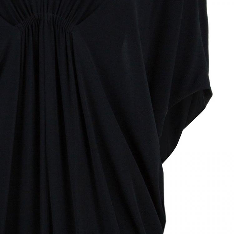 Pre Owned Lanvin Black V-neck Dress M