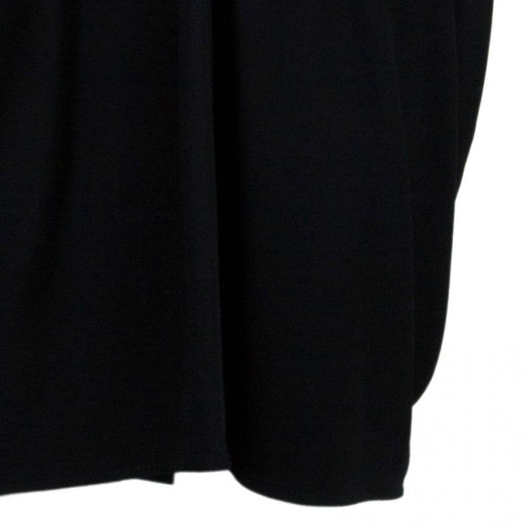 Pre Owned Lanvin Black V-neck Dress M