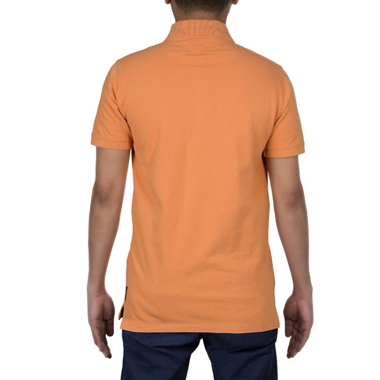 Pre Owned Armani Junior Orange Logo Embroidered Polo Shirt 16 Yrs