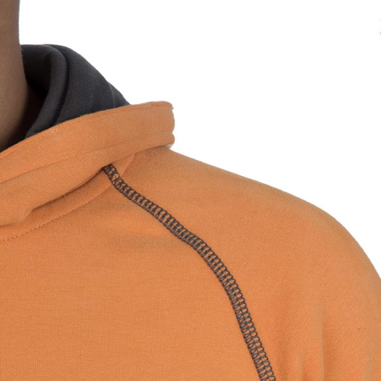 Pre Owned Armani Junior Orange Logo Print Hoodie 16 Yrs