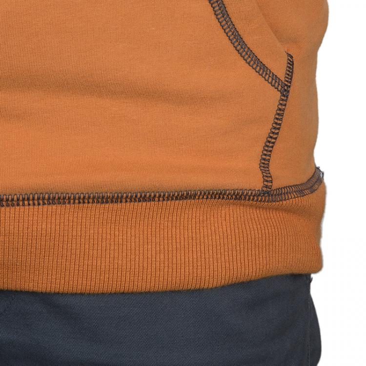 Pre Owned Armani Junior Orange Logo Print Hoodie 16 Yrs