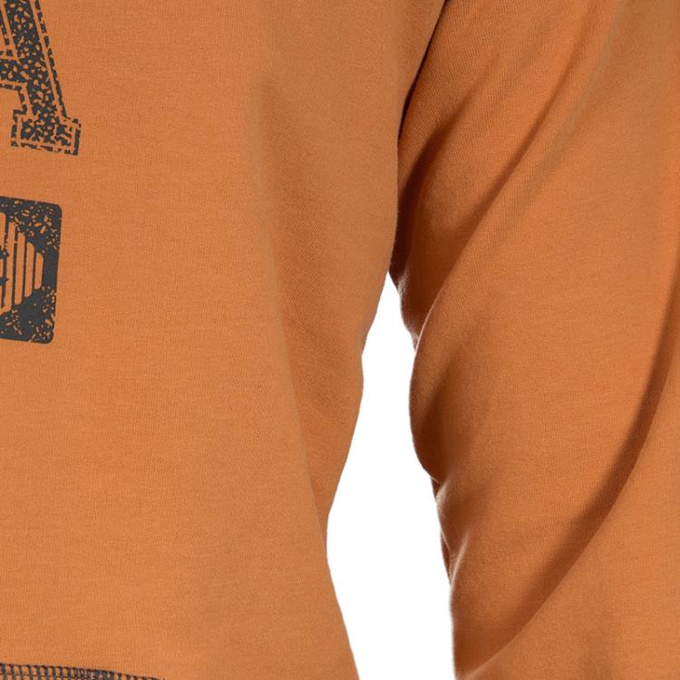 Pre Owned Armani Junior Orange Logo Print Hoodie 16 Yrs