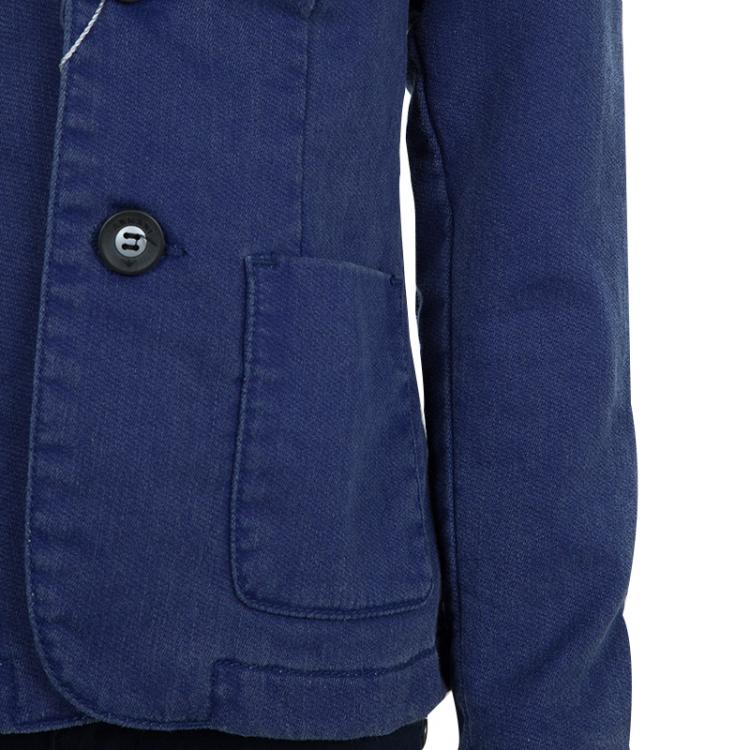 Pre Owned Armani Junior Blue Denim Blazer 5 Yrs