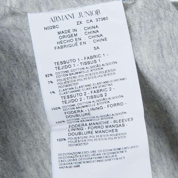 Pre Owned Armani Junior Blue Denim Blazer 5 Yrs