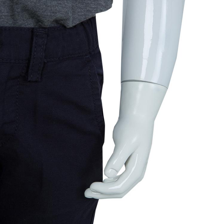 Pre Owned Armani Junior Navy Blue Trousers 2 Yrs