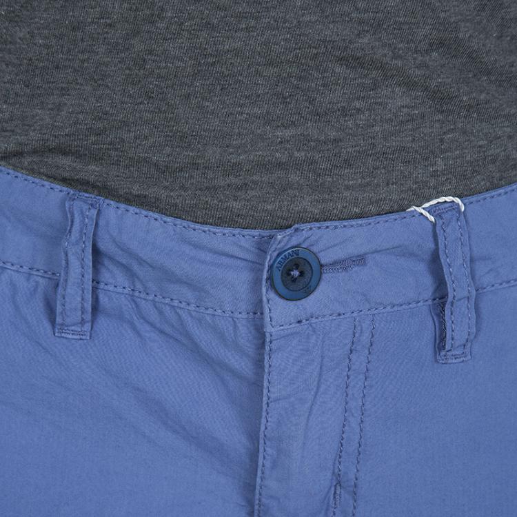 Pre Owned Armani Junior Blue Cotton Cargo Shorts 8 Yrs 