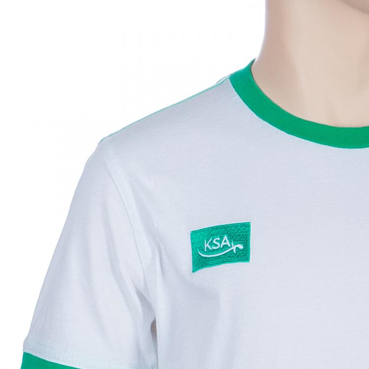 Pre Owned Armani Junior White Logo Embroidered Crew Neck T Shirt 14 Yrs